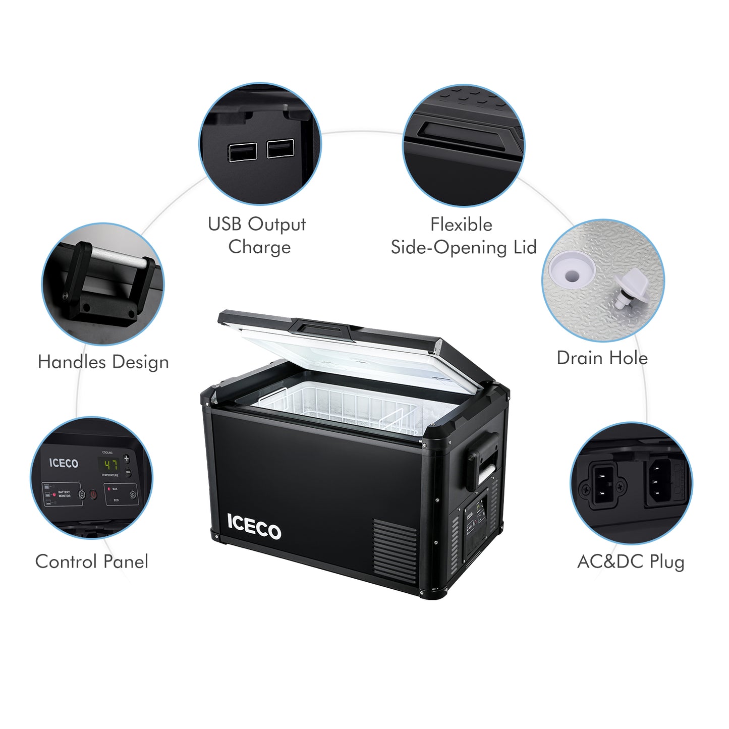VL60ProS Single Zone Portable Freezer | ICECO | 60 LT