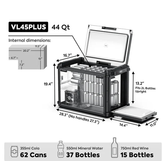 NEW! VL45PLUS 3 Ways Access Fridge Freezer | ICECO