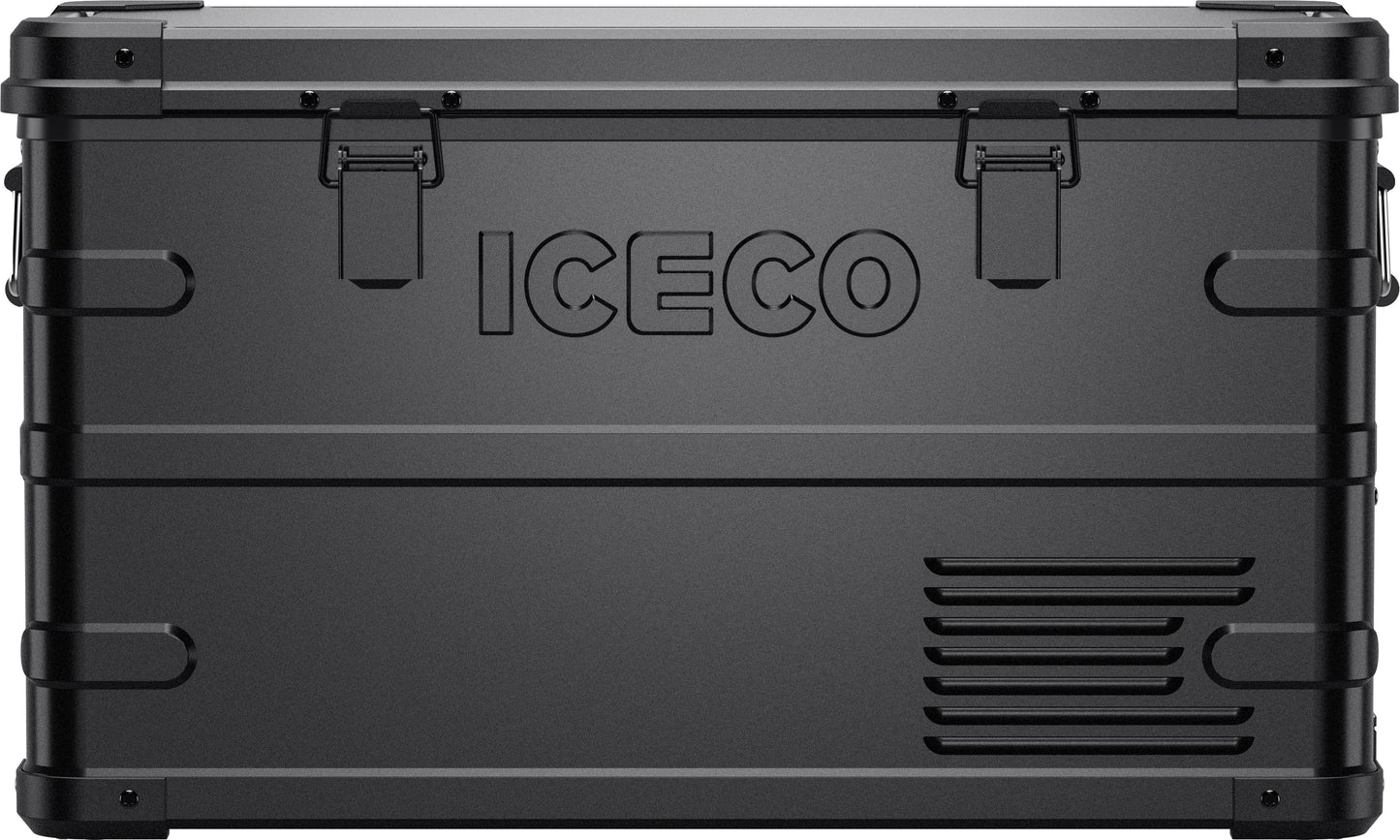 APL35 Dual Zone Aluminum Silver Fridge | ICECO | 35 LT