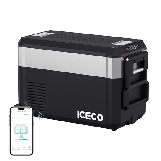 JP40 PRO Single Zone Portable Freezer With Cover - Silver | ICECO | 40 LT