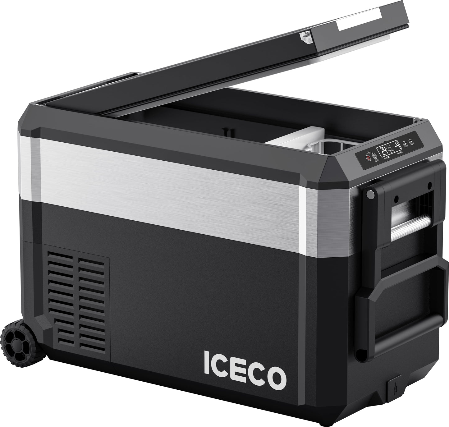 JP40 PRO Single Zone Portable Freezer With Cover - Silver | ICECO | 40 LT