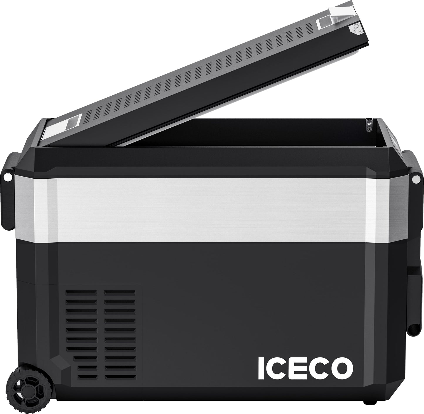 JP40 PRO Single Zone Portable Freezer With Cover - Silver | ICECO | 40 LT