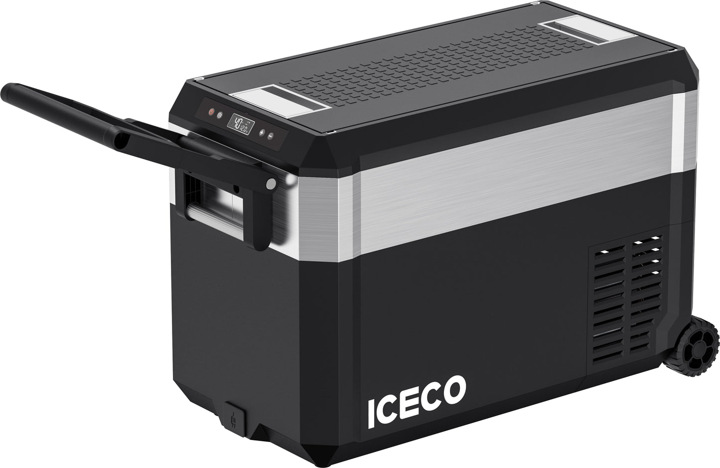 JP40 PRO Single Zone Portable Freezer With Cover - Silver | ICECO | 40 LT