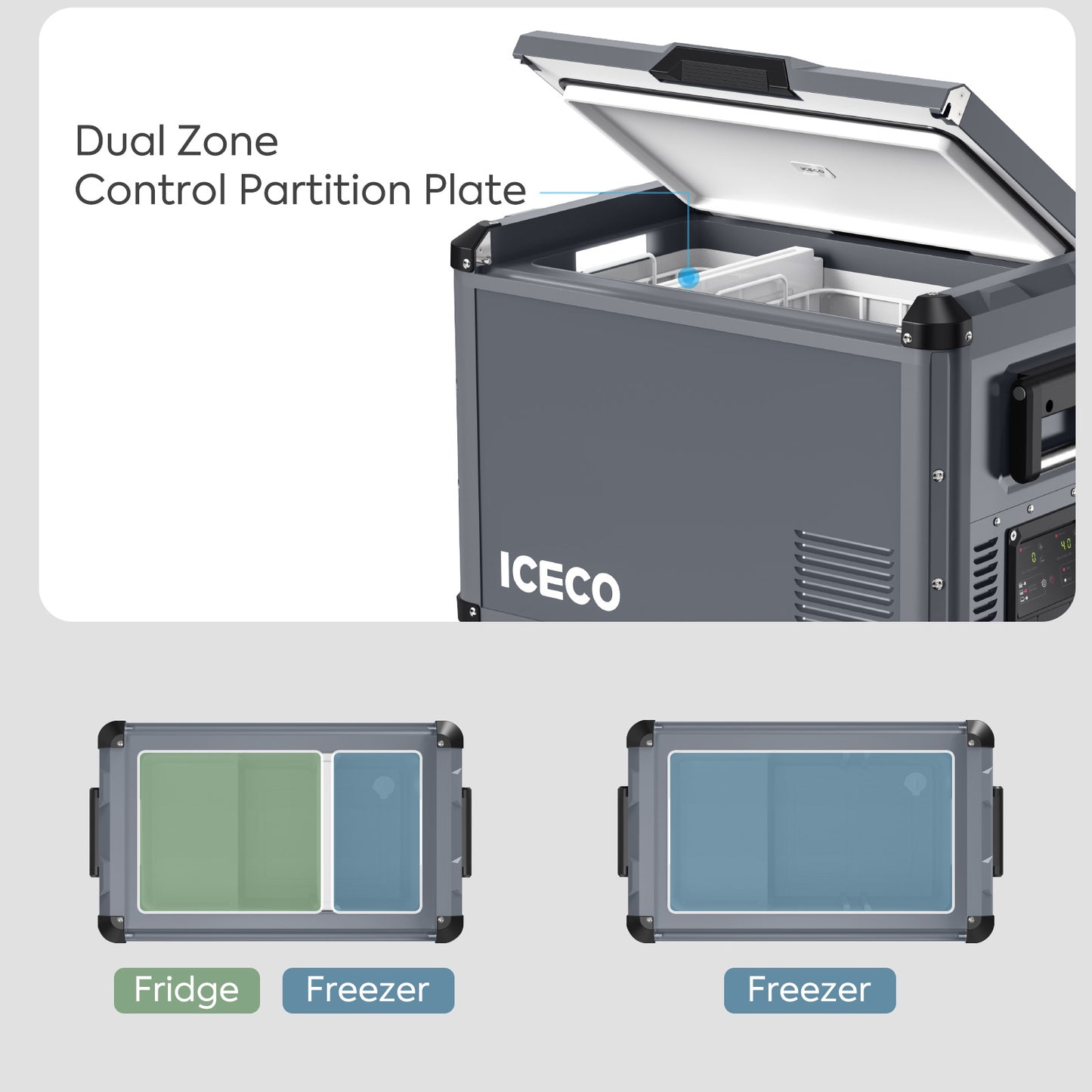 VL45ProD Dual Zone Portable Freezer | ICECO